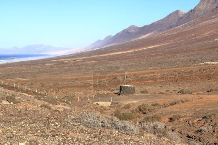 Cofete, Jandia, Fuerteventura, Kanarische Inseln in Spanien: das abgelegene Dorf in den Bergen