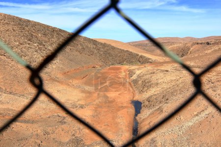 Embalse de los Molinos, Fuerteventura, Kanarische Inseln: Auslaufgebiet des alten Stausees