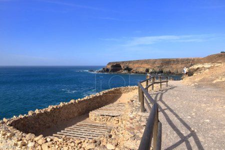 las Cuevas de Ajuy en la costa oeste de Fuerteventura en España