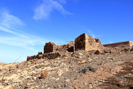 Embalse de los Molinos, Fuerteventura, Islas Canarias: presa del antiguo embalse