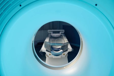 Photo for No people shot of part of modern CT scanner in hospital, copy space - Royalty Free Image