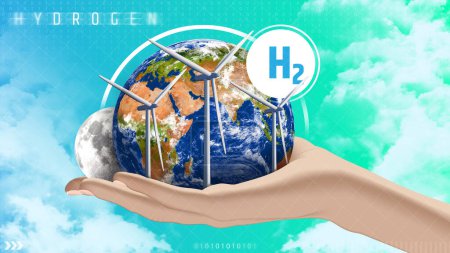 Téléchargez les photos : L'hydrogène vert : une alternative qui réduit les émissions et prend soin de notre planète - en image libre de droit