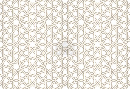 Ilustración de Patrón de papel sin costura en estilo árabe auténtico. Ilustración vectorial - Imagen libre de derechos