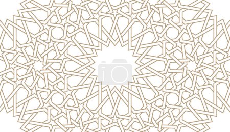 Ilustración de Patrón de papel sin costura en estilo árabe auténtico. Ilustración vectorial - Imagen libre de derechos
