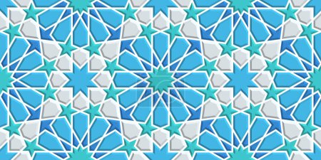 Ilustración de Patrón geométrico sin costuras en auténtico estilo árabe. Ilustración vectorial - Imagen libre de derechos