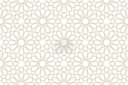 Ilustración de Patrón geométrico inconsútil en auténtico estilo árabe. - Imagen libre de derechos