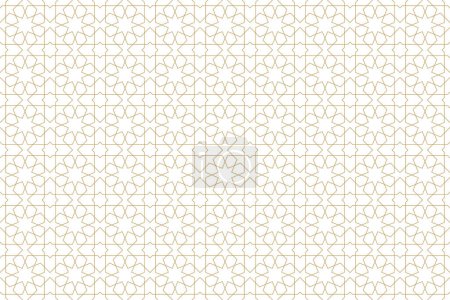 Ilustración de Patrón geométrico sin costuras en auténtico estilo árabe. Ilustración vectorial - Imagen libre de derechos