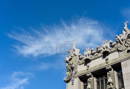 Photo for House with Chimaeras. Sculptures and decor - Royalty Free Image
