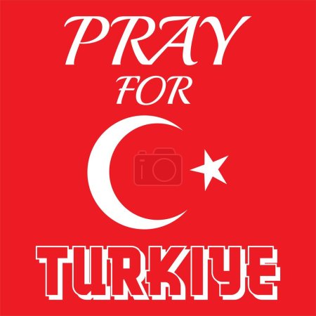 Téléchargez les illustrations : Priez pour la Turquie Signet et insigne vectoriel - en licence libre de droit