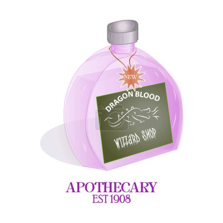 Apothecary Vintage Sign and Icon Vector Illustration
