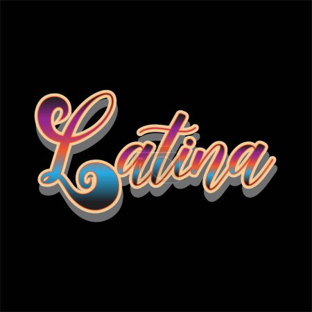 Latina Hispanic Mexico T-shirt Graphics Vector