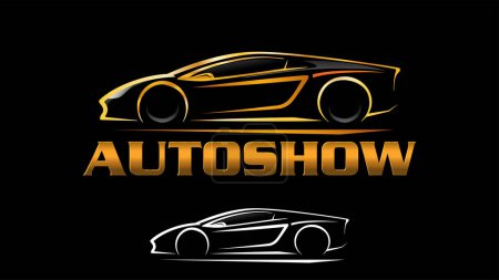 Illustration for Auto Show Car Logo Vector Illustration. Suitable for any business related to car show or automotive industry - Royalty Free Image