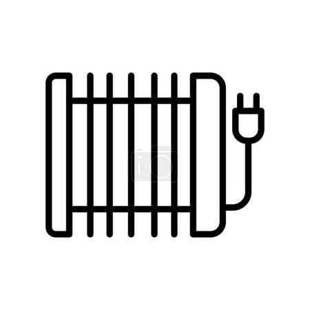 Electric radiator heating icon