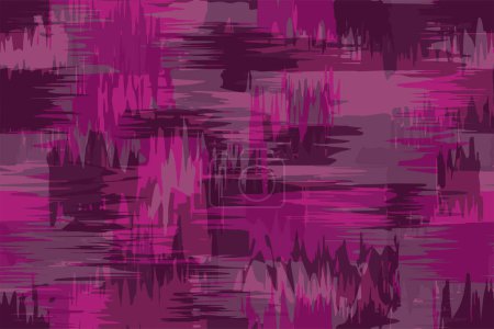 Full Seamless Abstract Fuchsia Brush Pattern Fabric Print. Texture Design for Women Dress Shawl Scarf and Linens. Endless Vector Design Background.