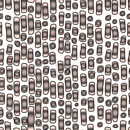Ilustración de Patrón de textura de tela de vestido de mujer sin costura completa. Fondo de diseño vertical de acuarela de onda abstracta para impresión textil. - Imagen libre de derechos