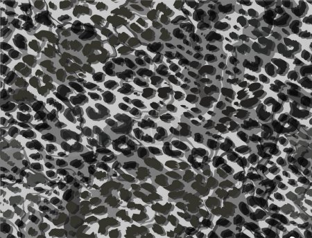 Téléchargez les illustrations : Modèle complet de peau d'animal de guépard léopard sans couture. Design gris pour l'impression de tissu textile pour femmes. Convient pour une utilisation mode à la mode. - en licence libre de droit