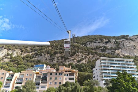 Photo for Cable car on Gibraltar to the nature reserve. Photo was taken atthe valley station - Royalty Free Image