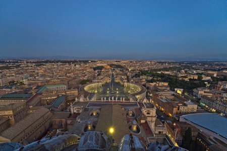 Photo for View on the Vatican and St Peters square at sunset - Royalty Free Image