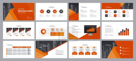 Präsentationsvorlagen-Design-Hintergründe und Seitenlayout-Design für Broschüre, Buch, Magazin, Geschäftsbericht und Unternehmensprofil, mit grafischen Elementen Graphik-Design-Konzept