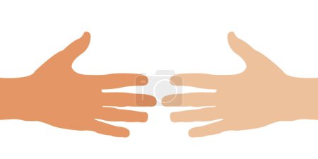 Illustration for Fist bump icon The concept of power and conflict, competition, Team work, partnership, friendship, struggle. hands clenched fist punching or hitting. Two male hands Bro fist power bump gesture raised. - Royalty Free Image