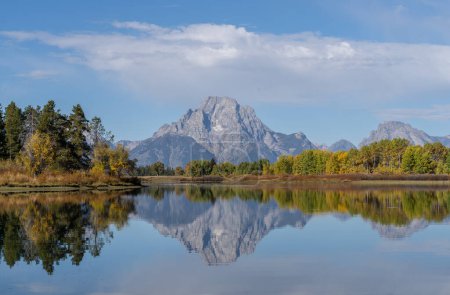 Autumn Colors at Oxbow Bend in Grand Teton National Park Wyoming 