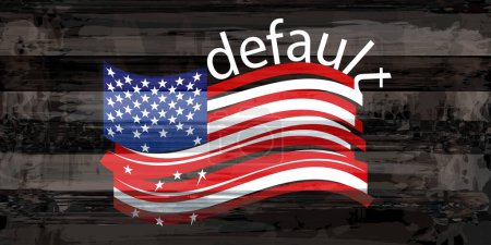 The concept of the crisis in America. Financial problems in the USA. Financial downturn. Economic collapse in the USA. Default, bankruptcy, crisis.