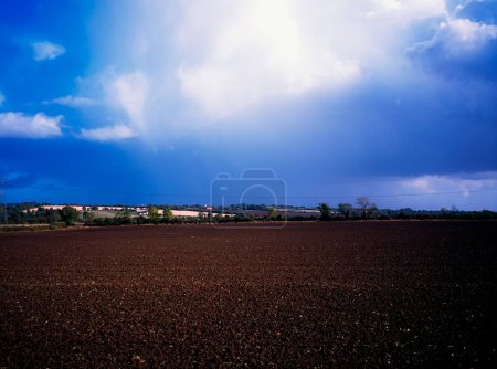Foto de View of the farmscape, Co Meath, Ireland - Imagen libre de derechos