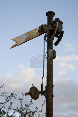 Ballyvoyle, Stradbally, Grafschaft Waterford, Irland; stillgelegtes Eisenbahnsignal