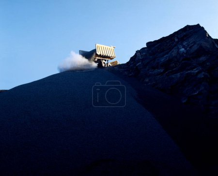 view of the quarrying in Ireland, mining concept