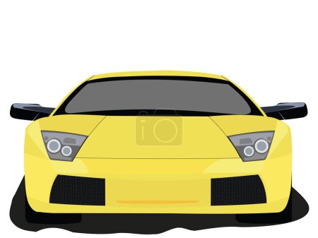 Ilustración de Un vector que representa un coche deportivo - Imagen libre de derechos