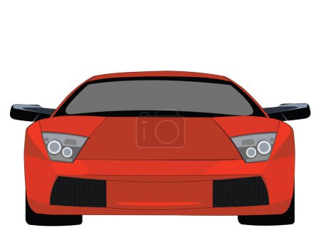 Ilustración de Un vector que representa un coche de carreras - Imagen libre de derechos