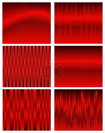 Ilustración de Fondos vectoriales editables abstractos de cintas rojas - Imagen libre de derechos