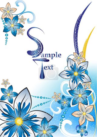 Illustration for Vector fantasy flower illustration - Royalty Free Image