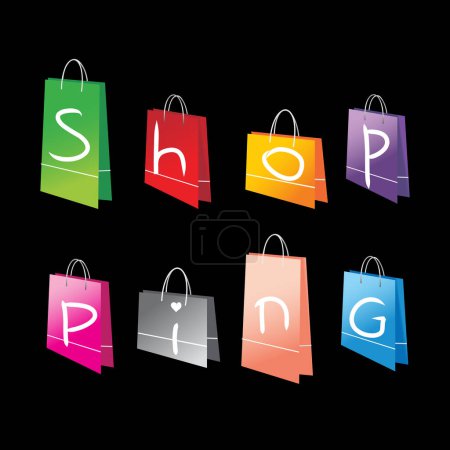 Illustration for Shopping bags for you design - Royalty Free Image
