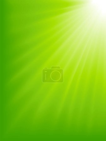 Illustration for Abstract background. Light burst from white to green. Blend. - Royalty Free Image