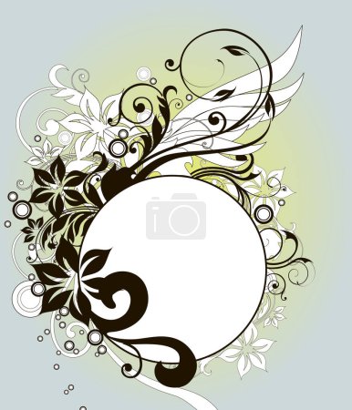 Illustration for Floral background image - vector illustration - Royalty Free Image