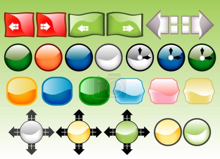 Ilustración de Vector Button Set imagen - ilustración vectorial - Imagen libre de derechos