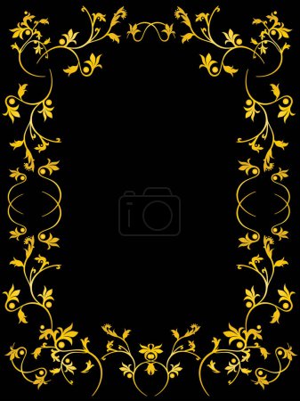 Illustration for Vector floral frame. image - vector illustration - Royalty Free Image
