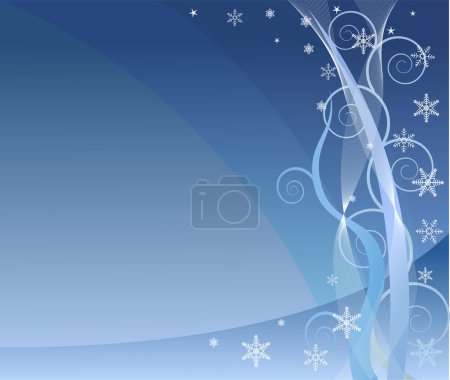 Illustration for Abstract   blue  background - vector - Royalty Free Image