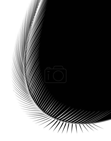 Illustration for Abstract editable vector illustration of a feather - Royalty Free Image