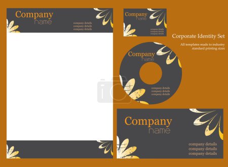 Illustration for Corporate identity template.  More templates in my portfolio. - Royalty Free Image