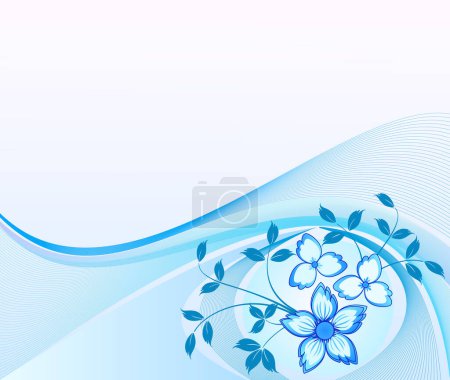 Illustration for Floral    background - vector image - vector illustration - Royalty Free Image
