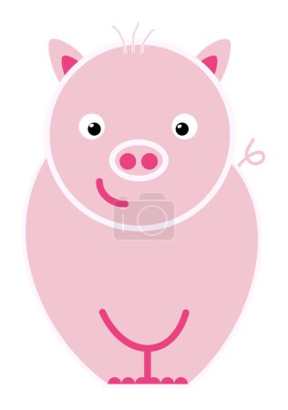 Illustration for Pig illustration image - vector illustration - Royalty Free Image