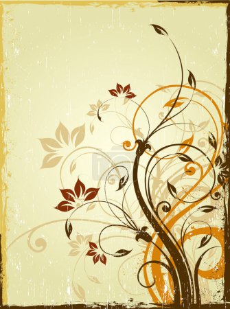 Illustration for Floral background image - vector illustration - Royalty Free Image
