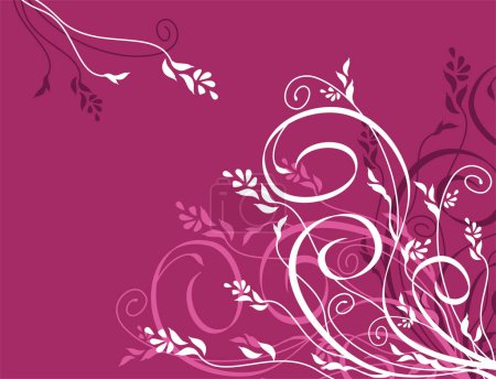 Illustration for Vector floral background. Ideally for use in your design - Royalty Free Image