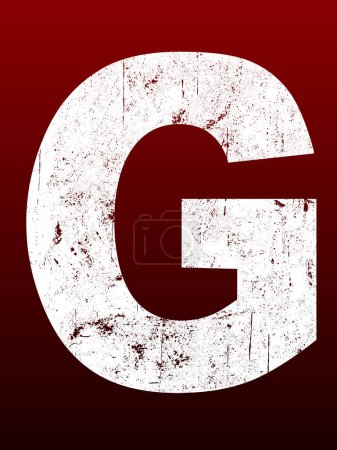 Ilustración de Grasas Grunged Letters - G (Carta grunge altamente detallada - Imagen libre de derechos