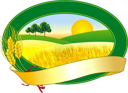 ilustración vectorial de un símbolo de cultivo