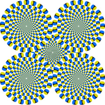 Illustration for Optical illusion image - vector illustration - Royalty Free Image