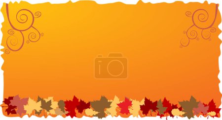 Ilustración de Imagen de fondo de otoño - ilustración vectorial - Imagen libre de derechos