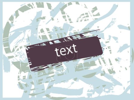 Illustration for Vector sign for text purposes. Grunge effect. - Royalty Free Image